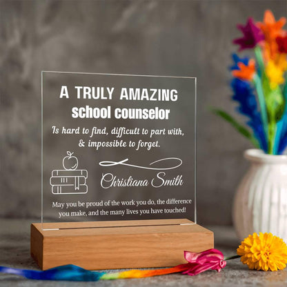 Personalized School Counselor Sign – Thank You Recognition Gift – view 10