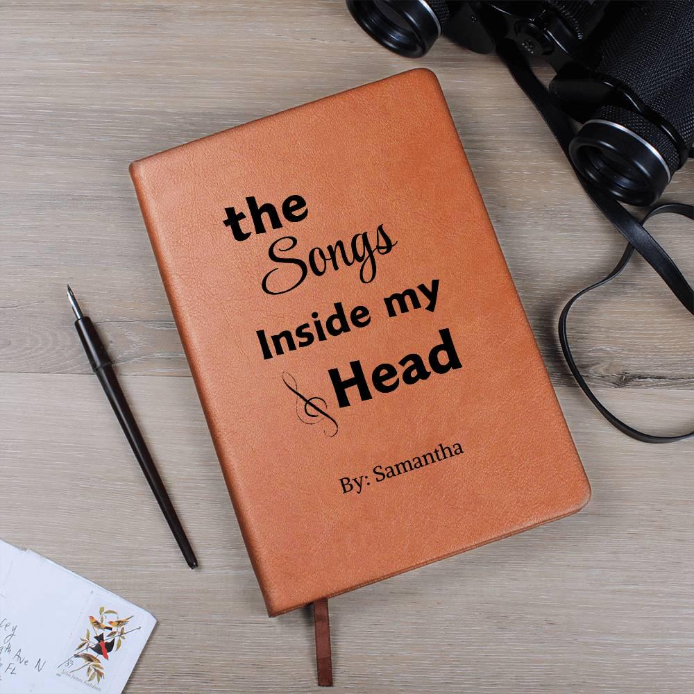 Personalized Leather Songwriting Journal: Custom Lyrics Notebook – view 8