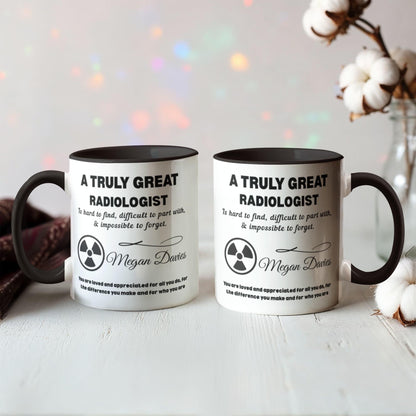 Personalized Radiologist Gift Color Accent Mug – Appreciation Gift – view 7