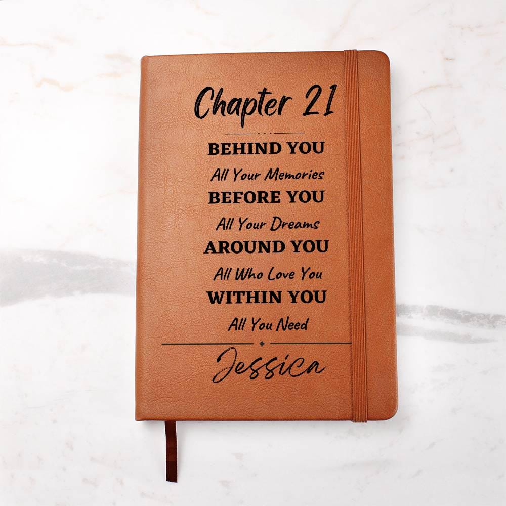Chapter 21 Personalized Journal – Custom Birthday Gift for Son – view 2