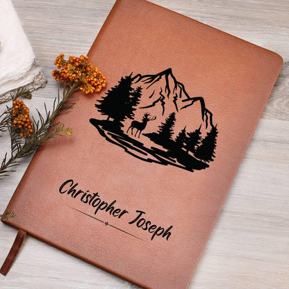 Hunting Personalized Leather Journal - Hunting Log Book – Dad Hunting – view 9