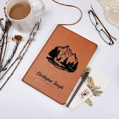 Hunting Personalized Leather Journal - Hunting Log Book – Dad Hunting – view 7