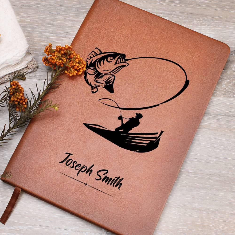 Fishing Log Book – Personalized Leather Fishing Journal – view 9