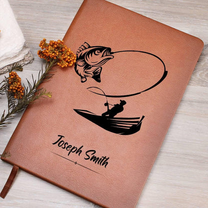 Fishing Log Book – Personalized Leather Fishing Journal – view 9