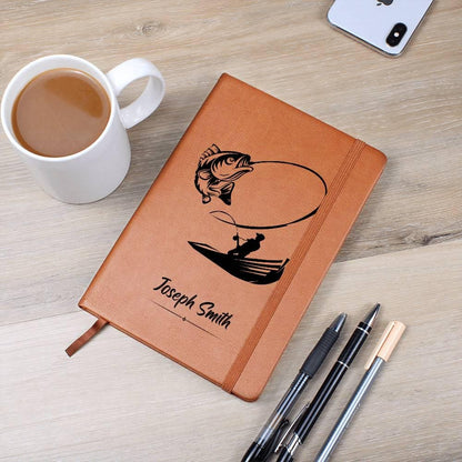 Fishing Log Book – Personalized Leather Fishing Journal – view 7