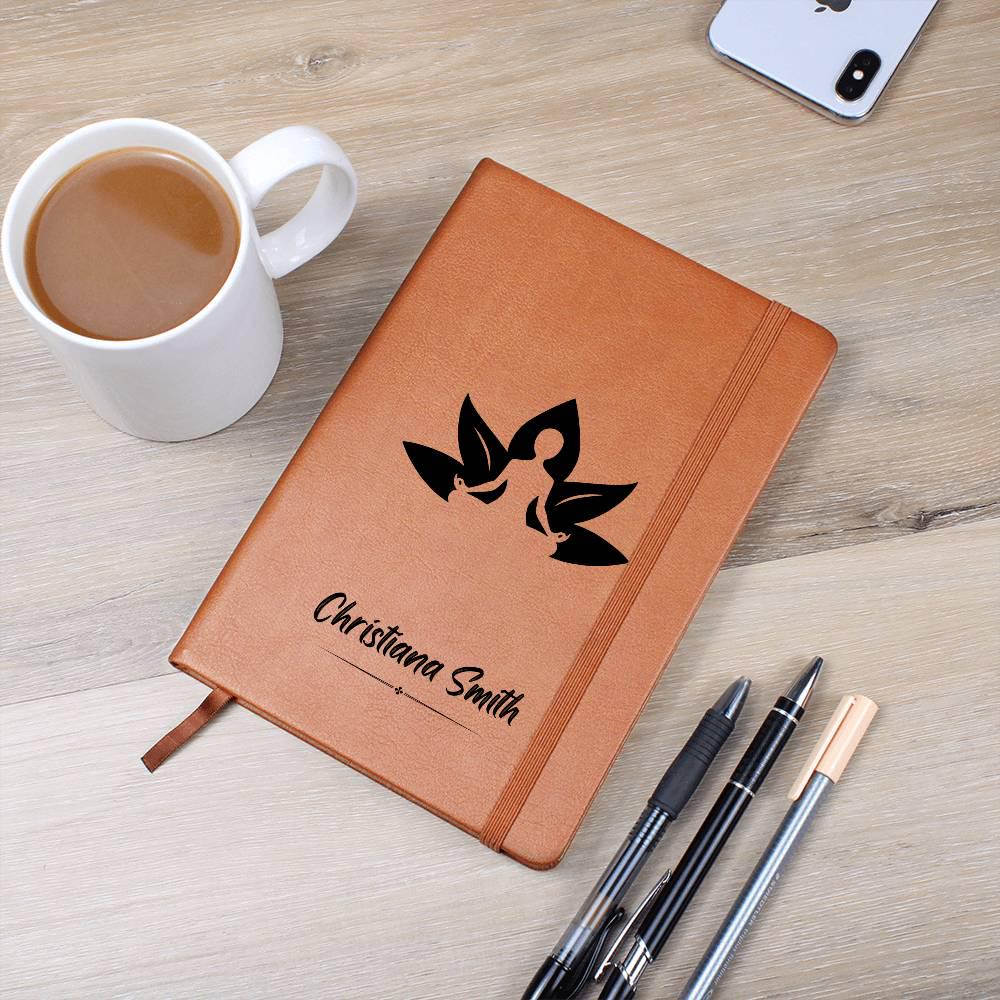 Personalized Leather Yoga Journal – Yoga Instructor Gift – Yogini – view 7