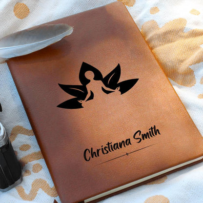 Personalized Leather Yoga Journal – Yoga Instructor Gift – Yogini