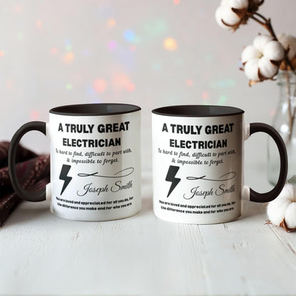 Personalized Electrician Mug – Best Gift for Electrical Engineer – view 9