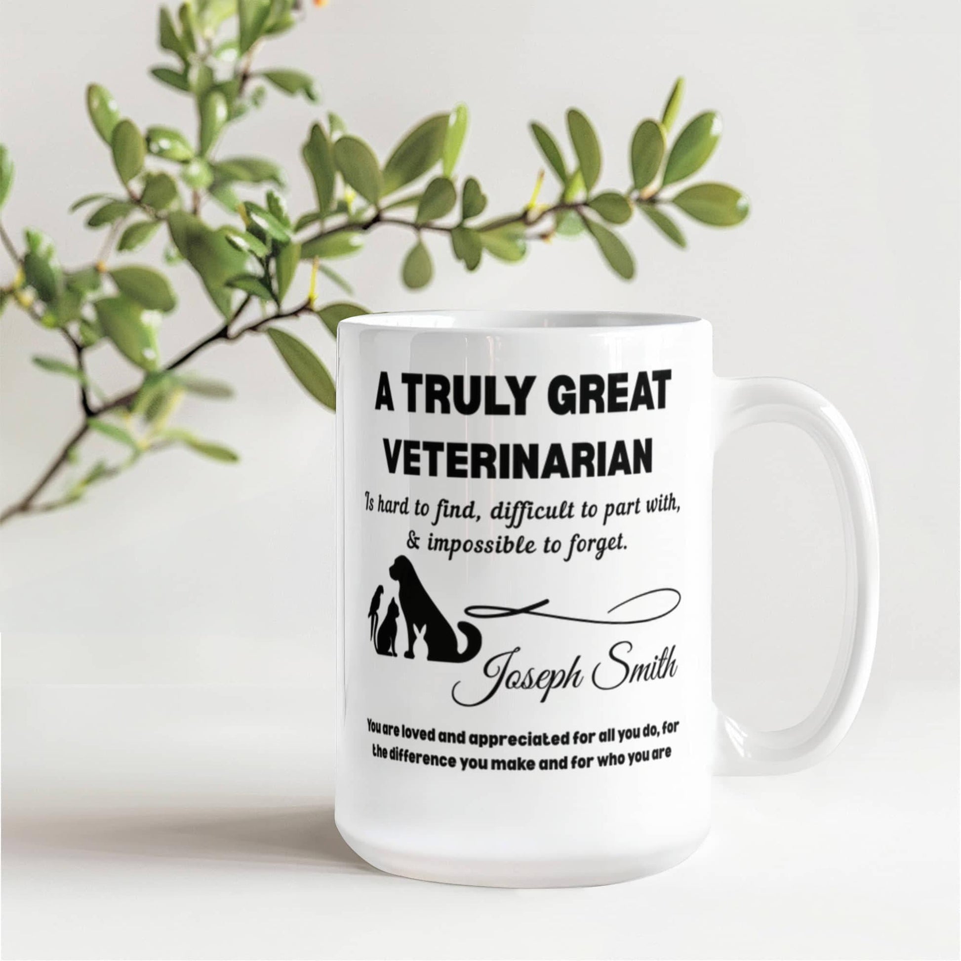 Veterinarian Personalized Mug – Gift for Animal Doctor – view 9