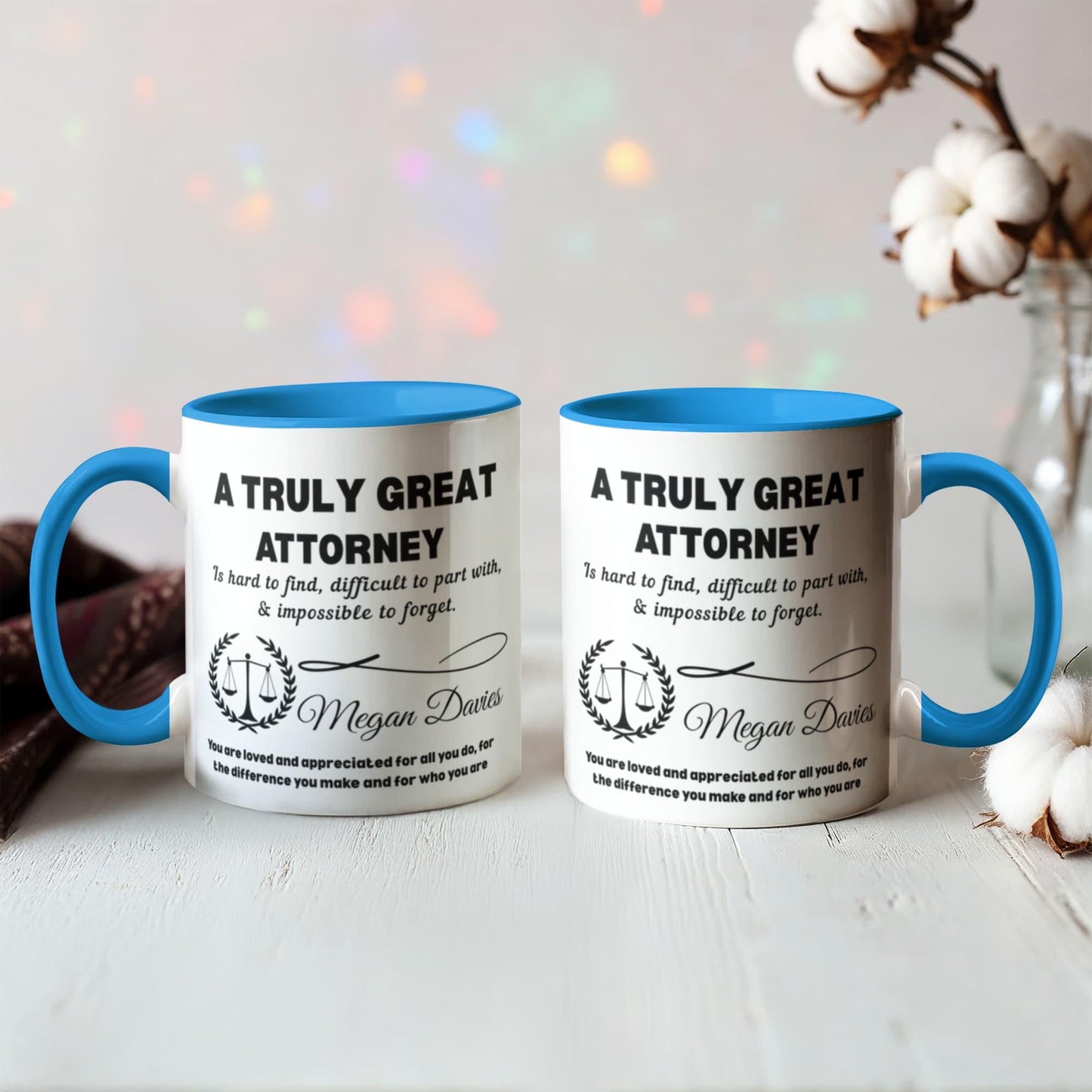 Personalized Attorney Gift Color Accent Mug – New Attorney – view 8