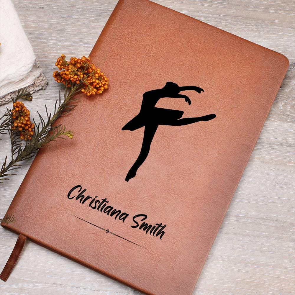 Personalized Leather Dance Journal – Ballet Dancer Gift – view 8