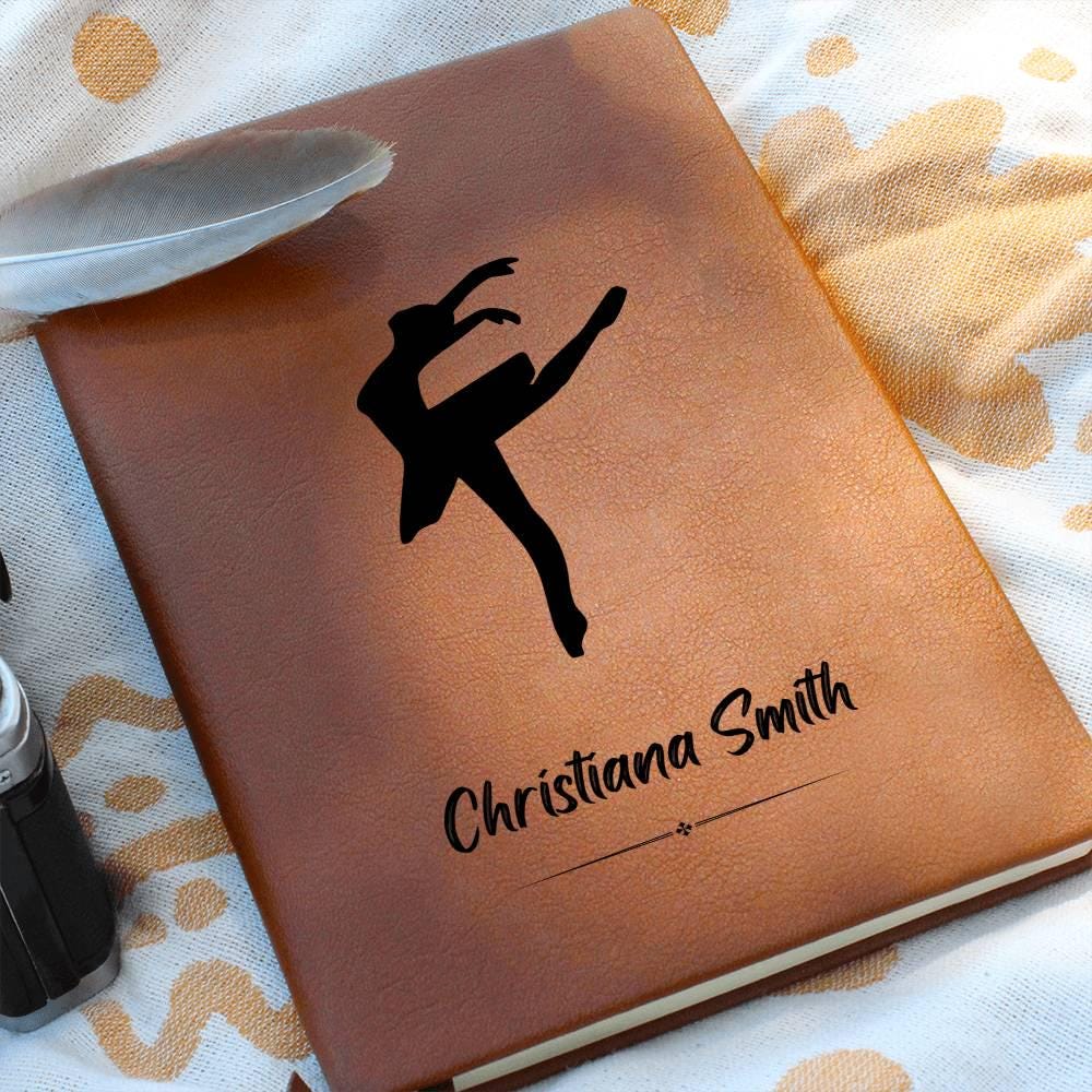 Personalized Leather Dance Journal – Ballet Dancer Gift