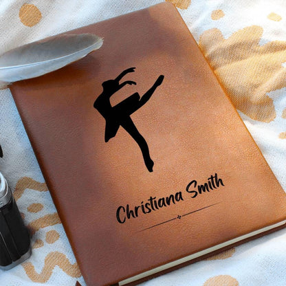 Personalized Leather Dance Journal – Ballet Dancer Gift