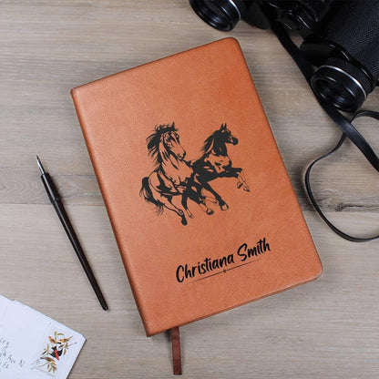 Personalized Leather Horse Journal – Custom Equestrian Notebook Gift – view 9