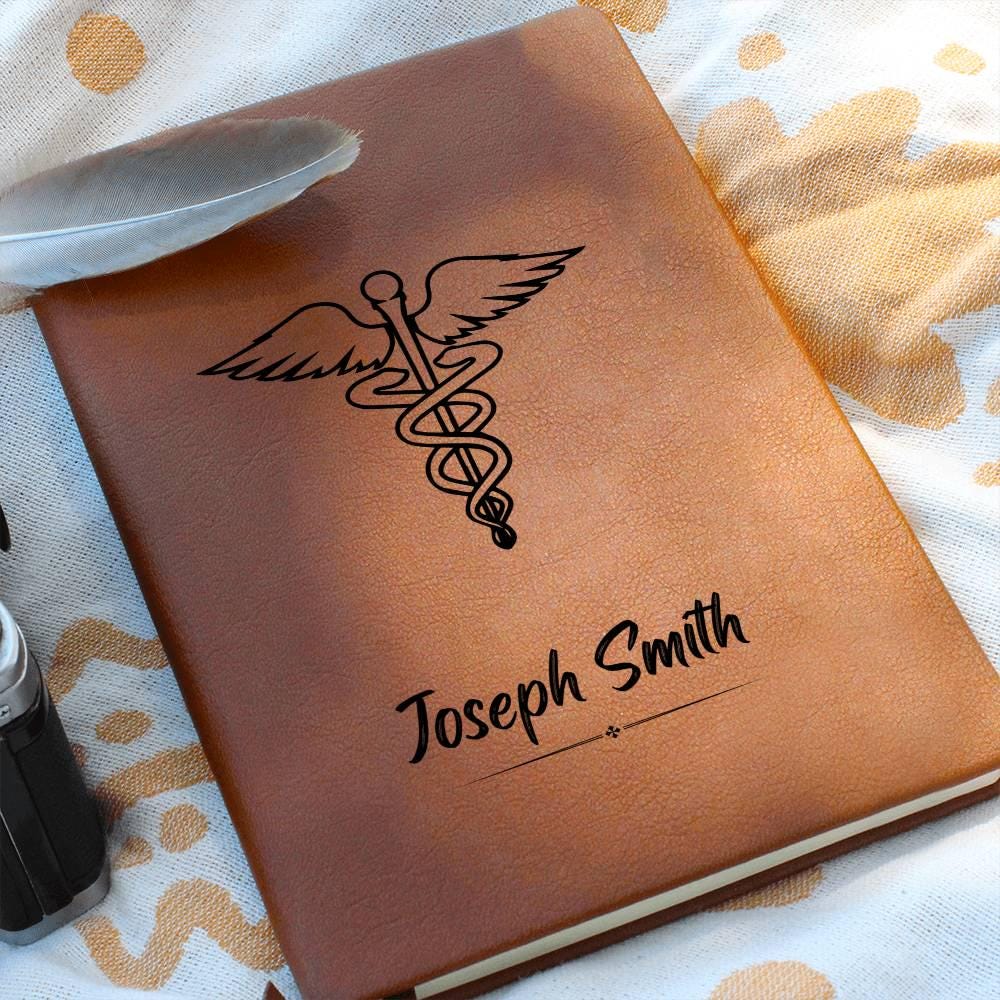 Personalized Leather Nurse Journal – Custom Notebook Gift for New