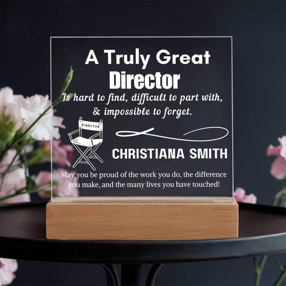 Personalized Truly Great Director Sign – Custom Filmmaker Keepsake – view 3