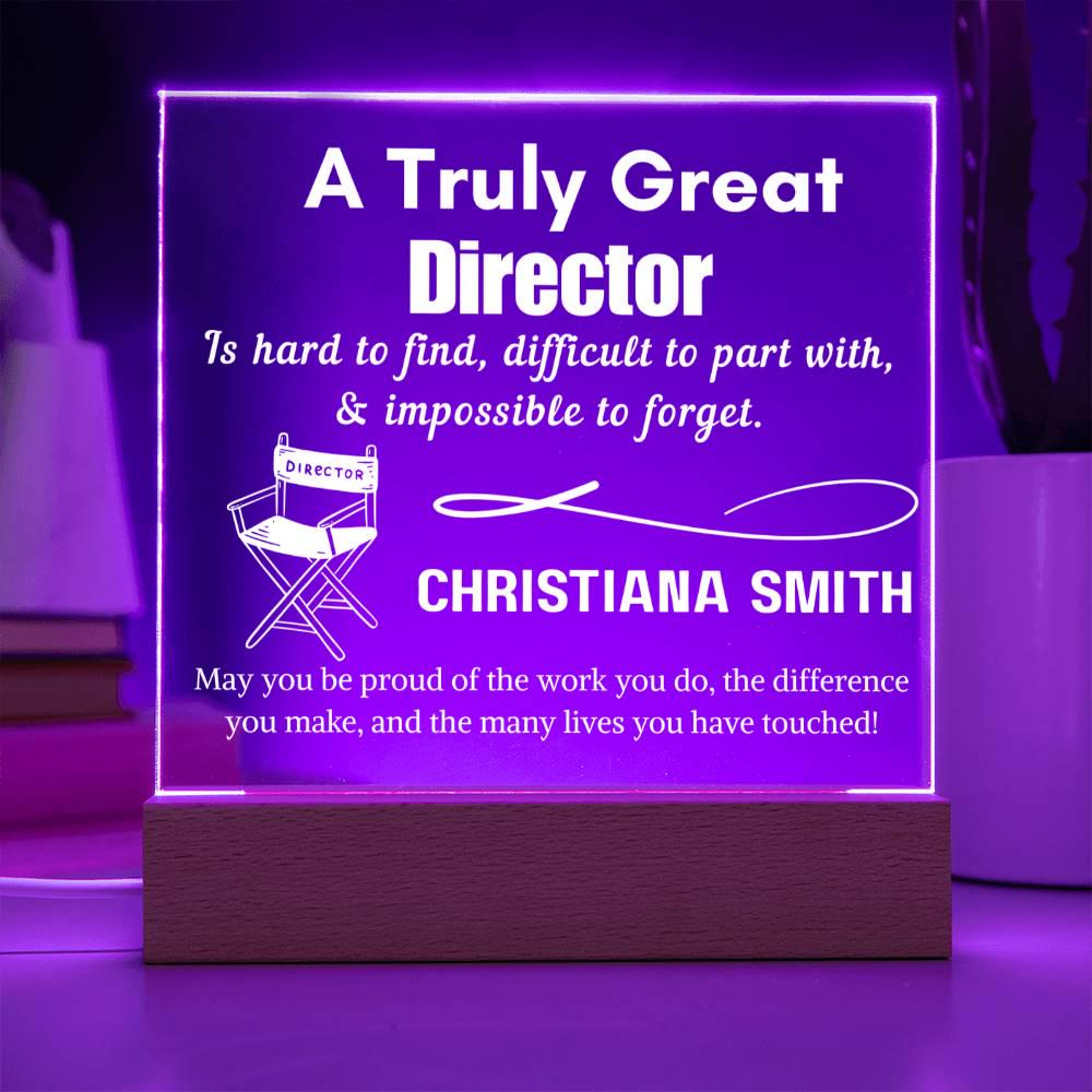 Personalized Truly Great Director Sign – Custom Filmmaker Keepsake – view 8