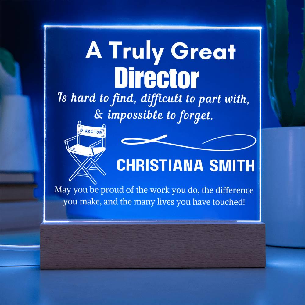 Personalized Truly Great Director Sign – Custom Filmmaker Keepsake – view 5