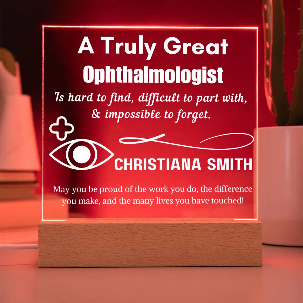 Personalized Ophthalmologist Sign – Custom LED Acrylic Gift for Eye – view 8