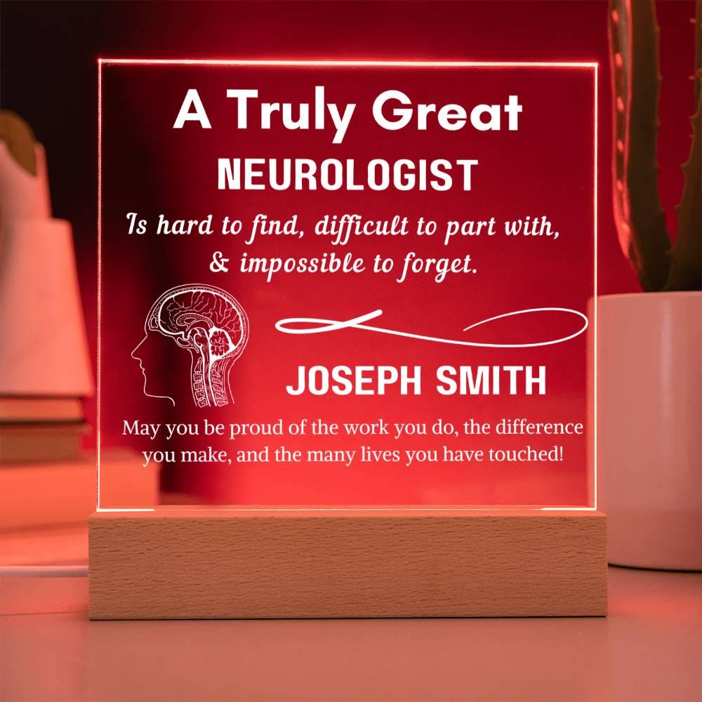 Personalized Neurologist Sign – Custom Gift for Brain Doctor – view 8