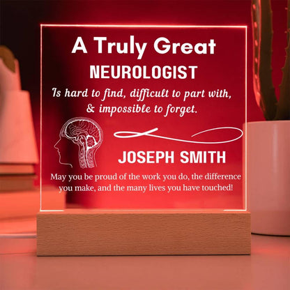 Personalized Neurologist Sign – Custom Gift for Brain Doctor – view 8