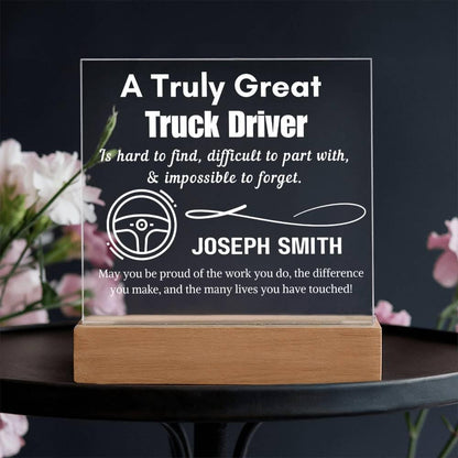 Personalized Truck Driver LED Acrylic Sign – Custom Gift for Truck – view 7