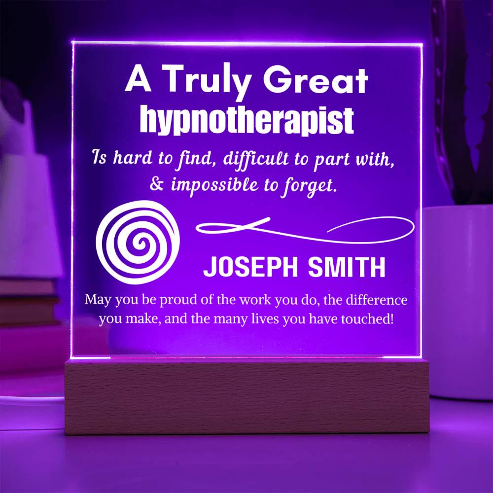 Personalized Hypnotherapist Sign – Custom Gift for Hypnotherapy – view 5