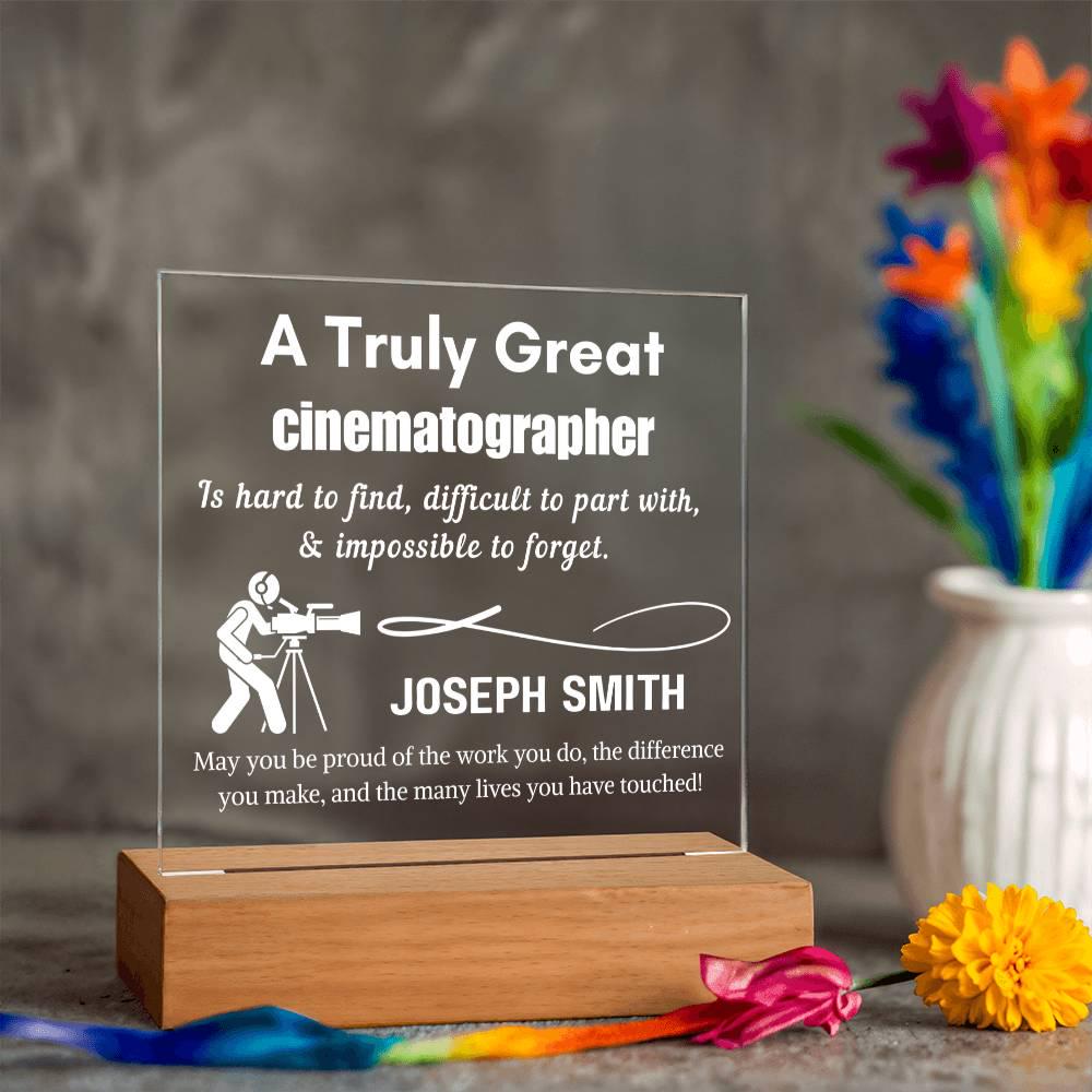 Personalized Cinematographer Gift LED Sign – Custom Filmmaker Gift – view 9