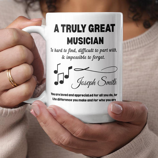 Musician Personalized Color Accent Mug – Gift for Musician