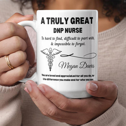 DNP Nurse Personalized Color Accent Mug – Appreciation Gift – view 10