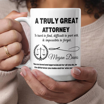 Personalized Attorney Gift Color Accent Mug – New Attorney
