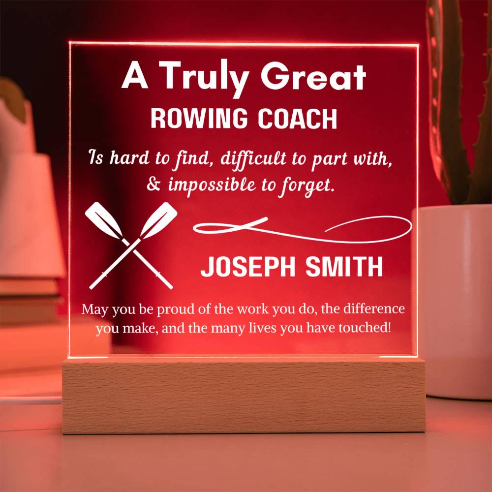 Personalized Rowing Coach LED Acrylic Sign – Rowing Gifts – view 8