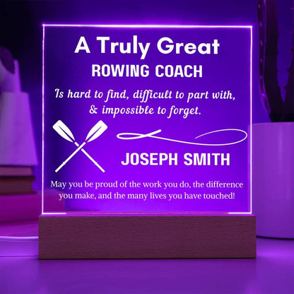 Personalized Rowing Coach LED Acrylic Sign – Rowing Gifts – view 7