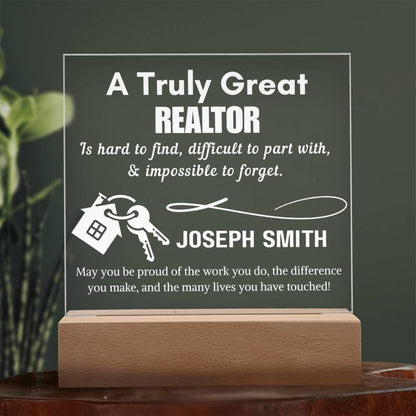 Personalized Realtor Gift Acrylic Sign – Real Estate Closing Gift – view 5