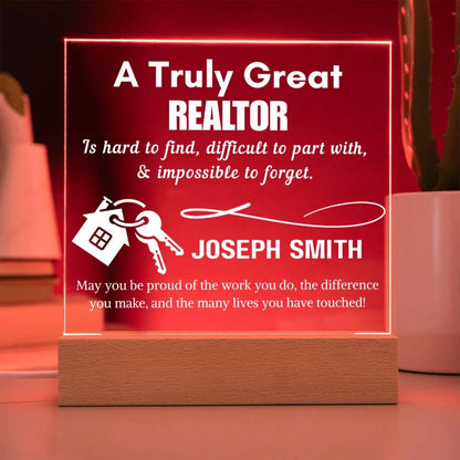 Personalized Realtor Gift Acrylic Sign – Real Estate Closing Gift – view 9