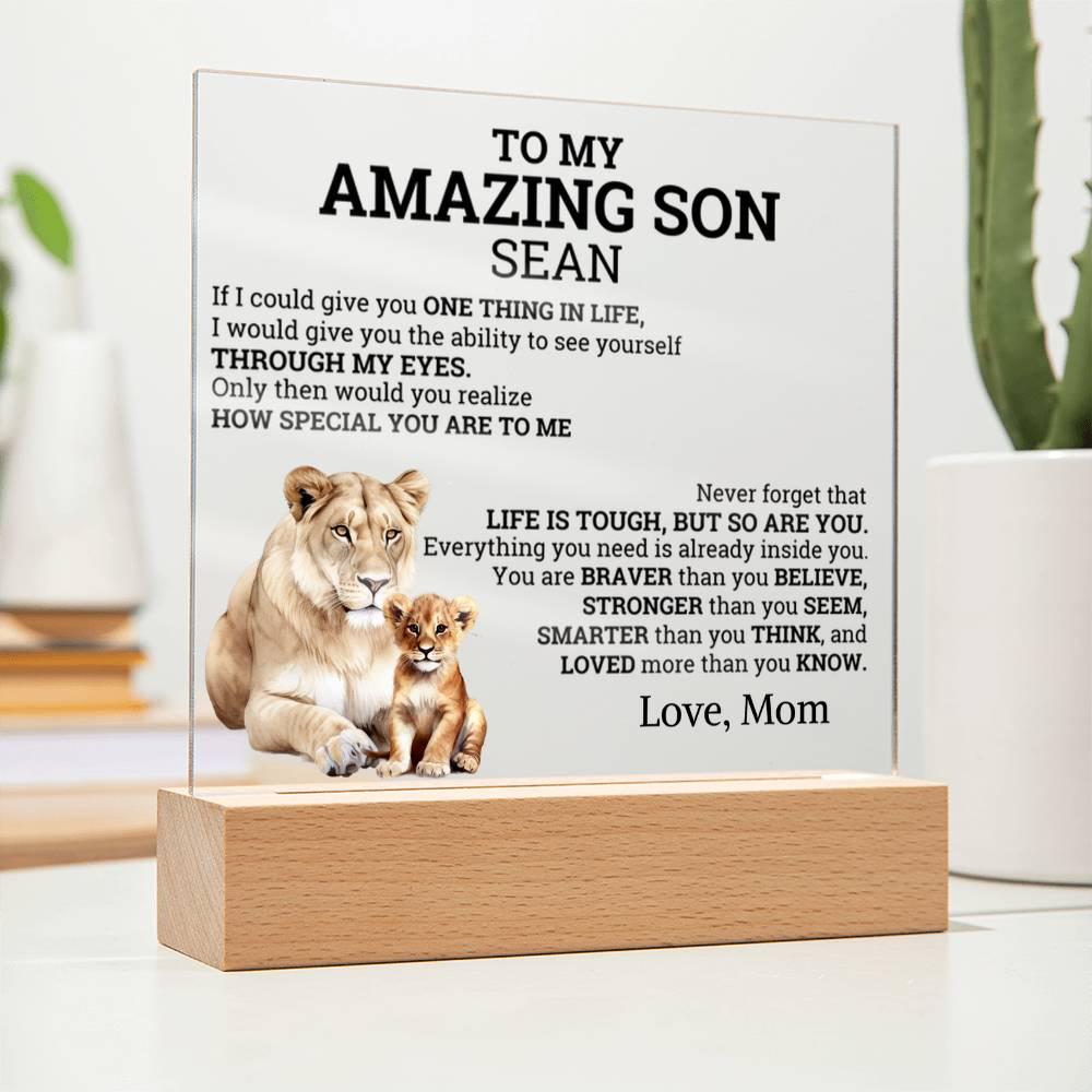 To My Amazing Son Personalized Gift from Dad – Son Christmas Gifts – view 9
