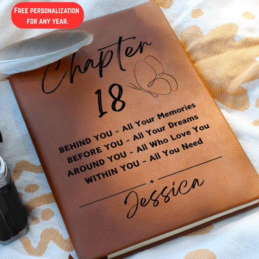 Chapter 18 Birthday Personalized Journal – 18th Birthday Gift for her