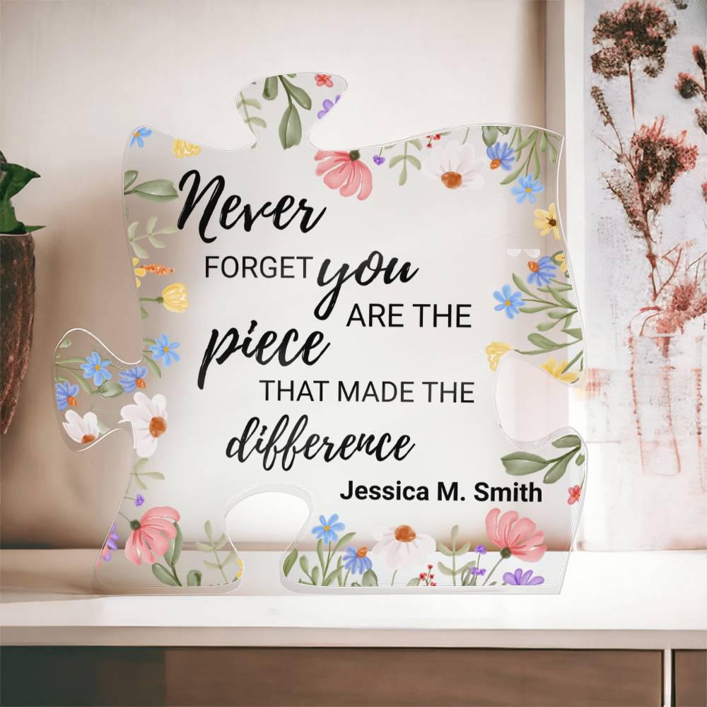 Woman Retirement Gift Personalized Acrylic Puzzle – Farewell Gift – view 4