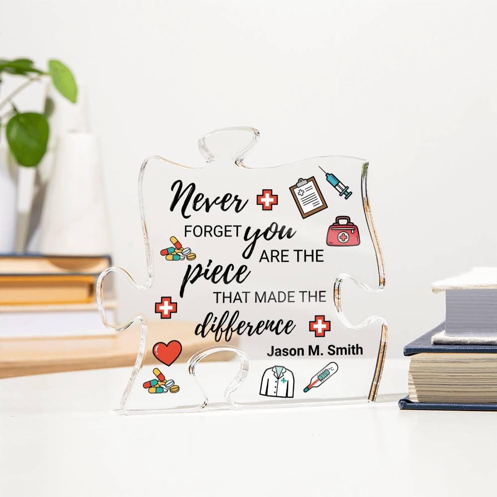 Doctor Retirement Gift Personalized Acrylic Puzzle – Doctor Graduation – view 4
