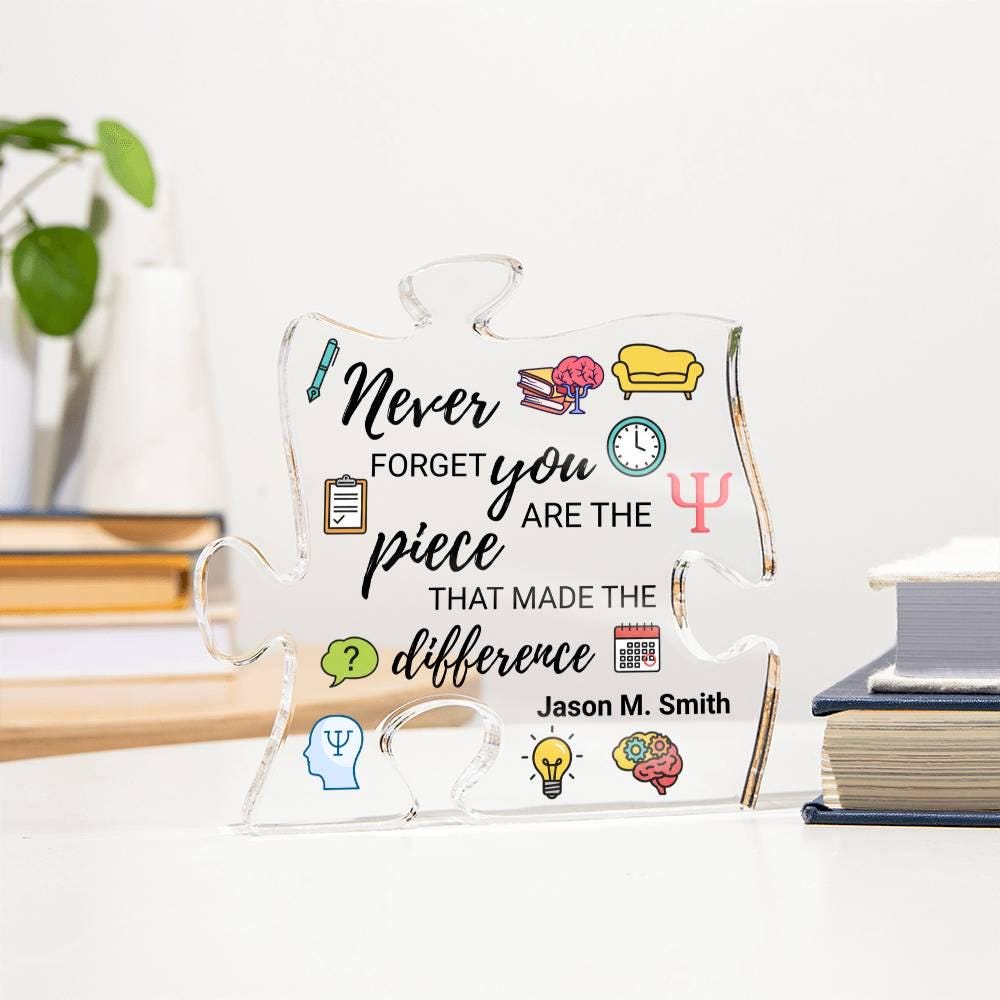 Psychologist Gift Personalized Acrylic Puzzle – Thank You Gift – view 4
