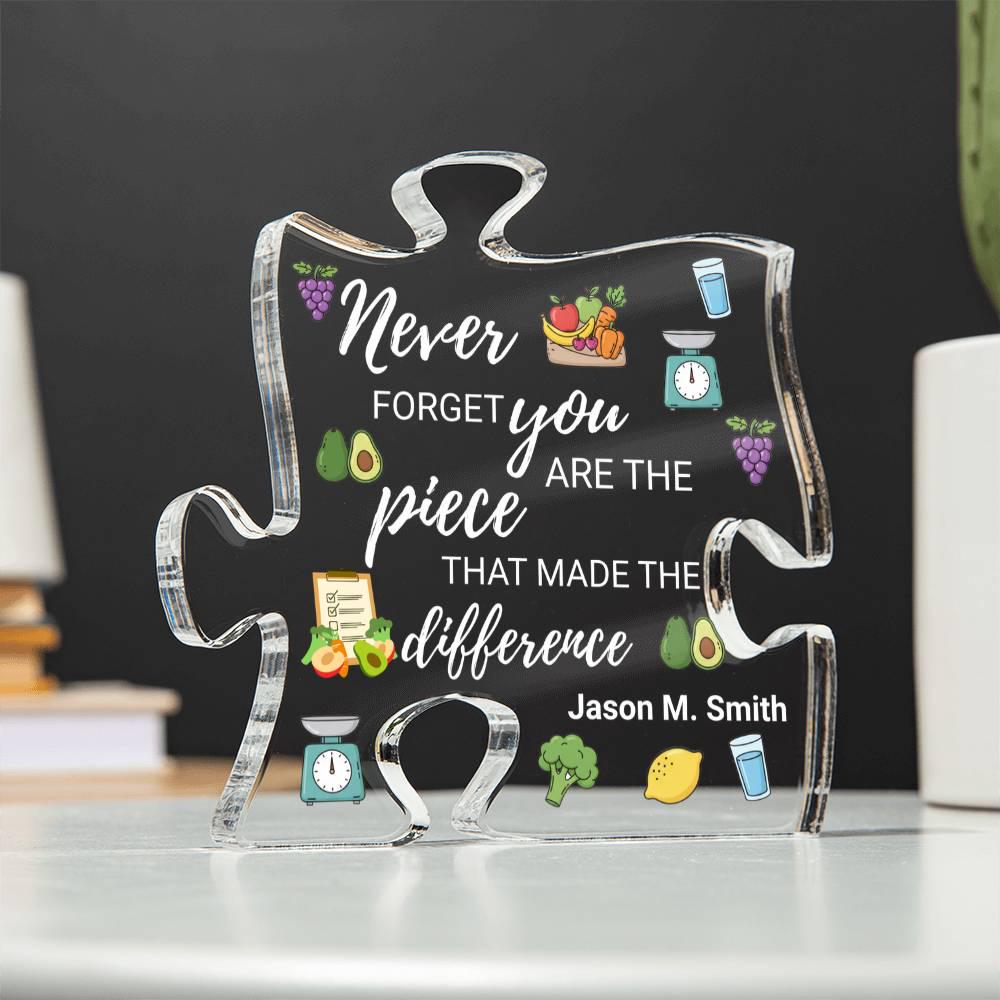 Dietitian Gift Personalized Acrylic Puzzle – Nutritionist Gift – view 3
