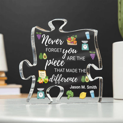 Dietitian Gift Personalized Acrylic Puzzle – Nutritionist Gift – view 3