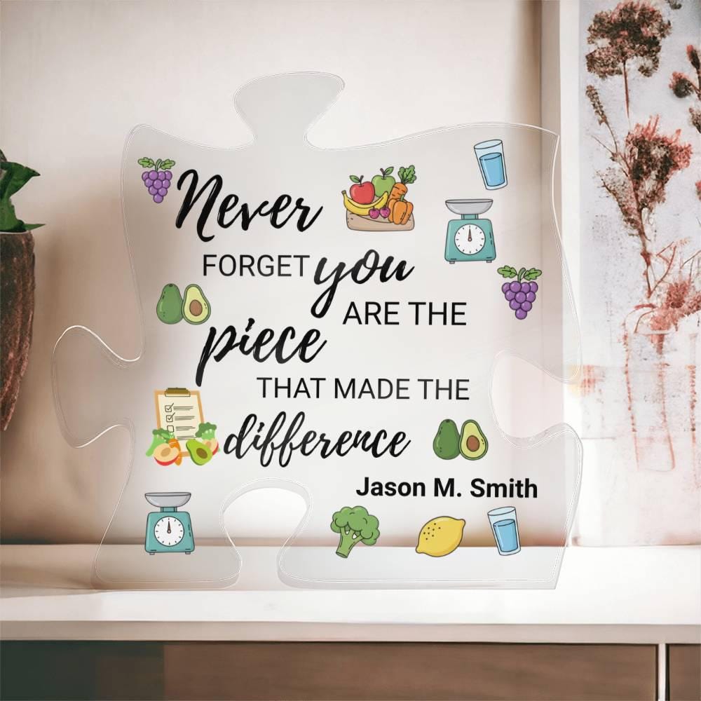 Dietitian Gift Personalized Acrylic Puzzle – Nutritionist Gift – view 4