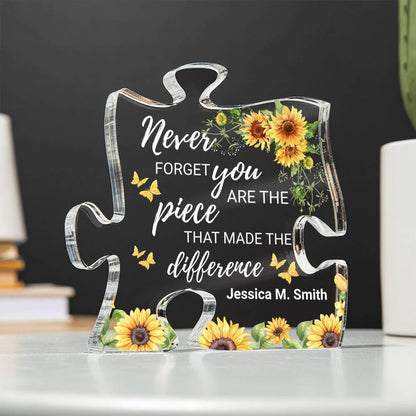 Custom Retirement Gift Personalized Acrylic Puzzle – Women Retirement