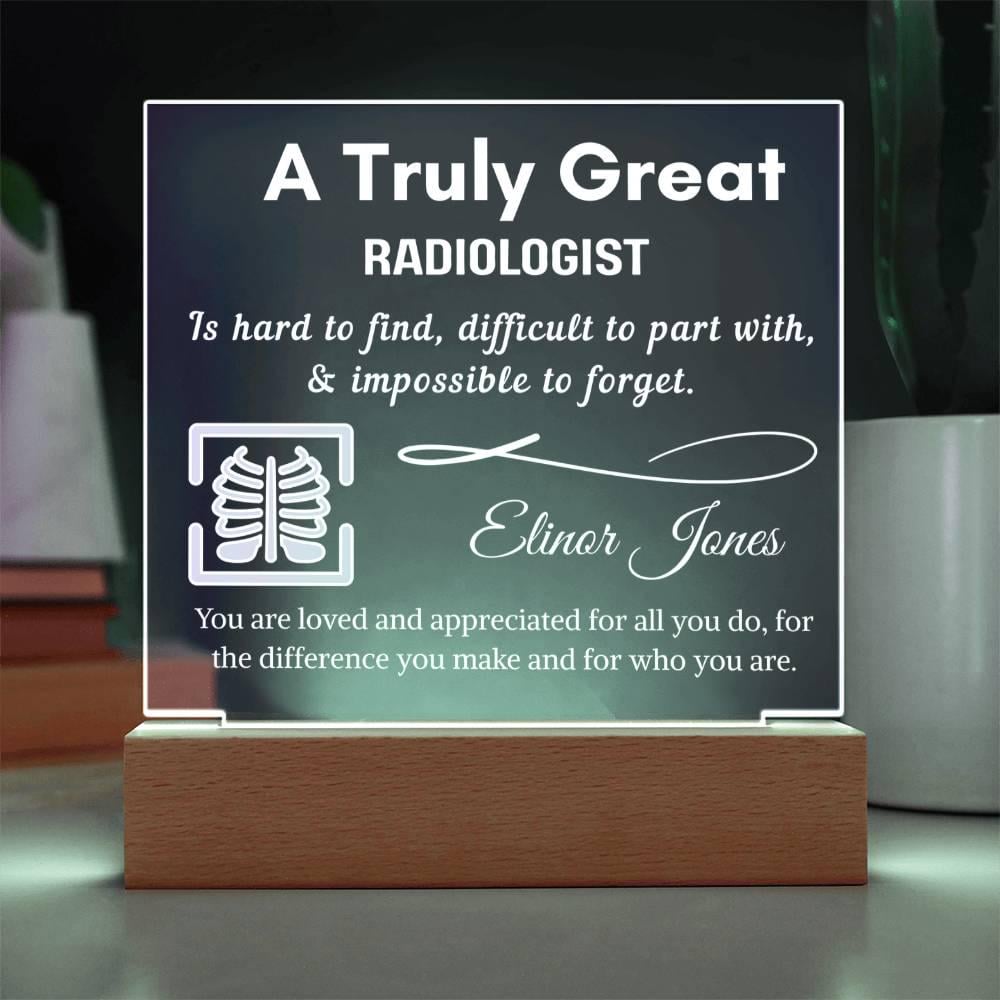 Personalized Radiologist Acrylic LED Sign: Radiology Tech Gift – view 4
