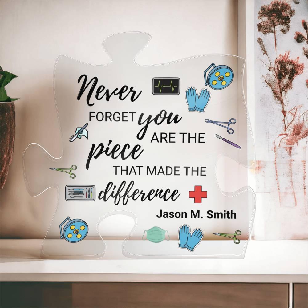 Surgeon Gift Personalized Acrylic Puzzle – Retirement Gift – view 4