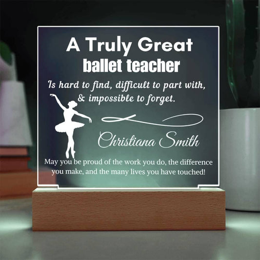 Personalized Ballet Teacher Gift – Christmas Gift