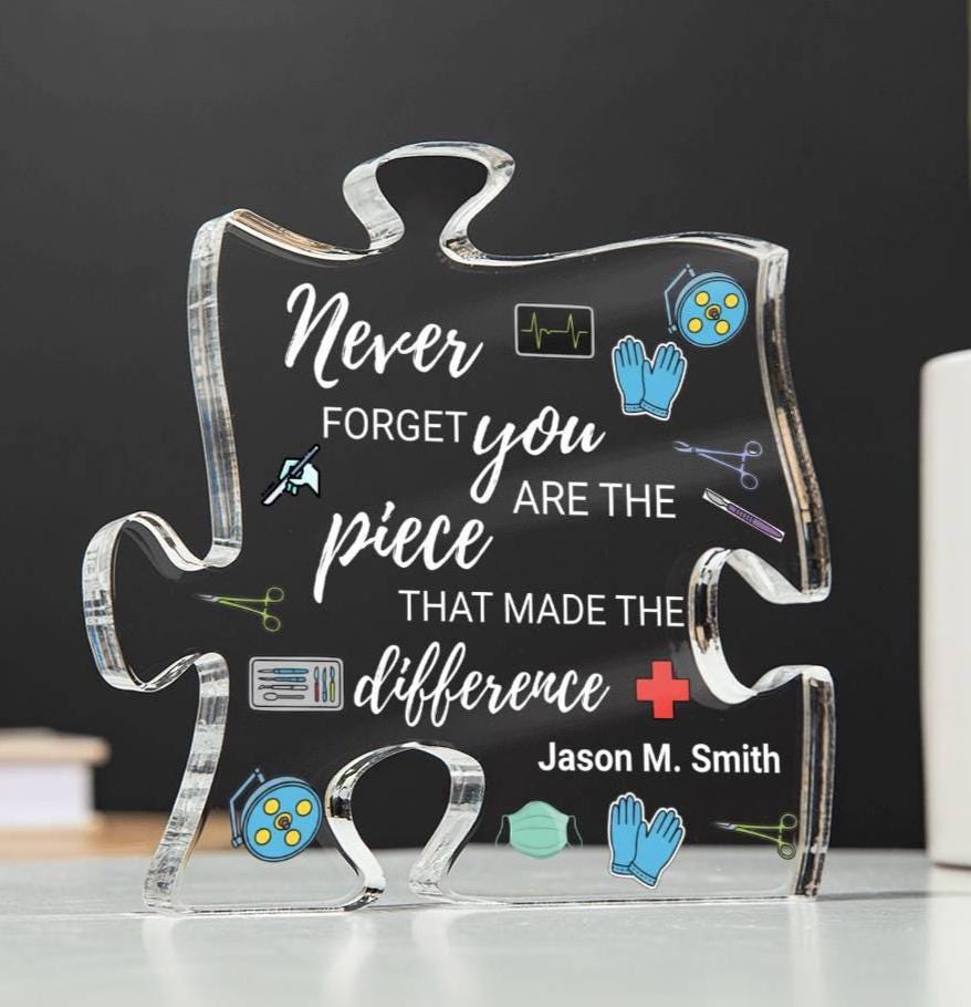 Surgeon Gift Personalized Acrylic Puzzle – Retirement Gift – view 2