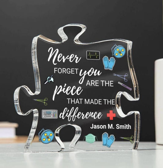 Surgeon Gift Personalized Acrylic Puzzle – Retirement Gift – view 2