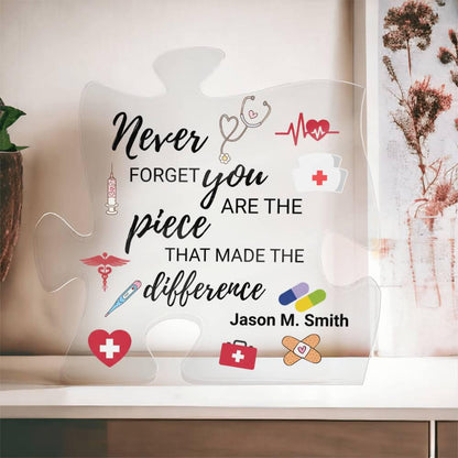 Nurse Retirement Gift Personalized Acrylic Puzzle – Registered Nurse – view 3